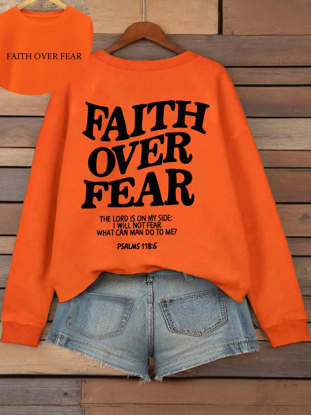 Women's Faith Over Fear Hoodie