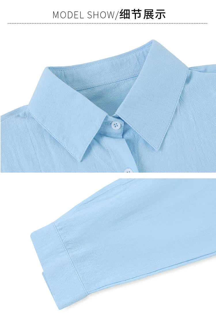 Women's Cotton Long Sleeve Shirt