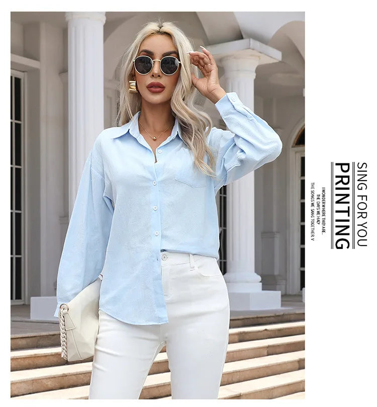 Women's Cotton Long Sleeve Shirt