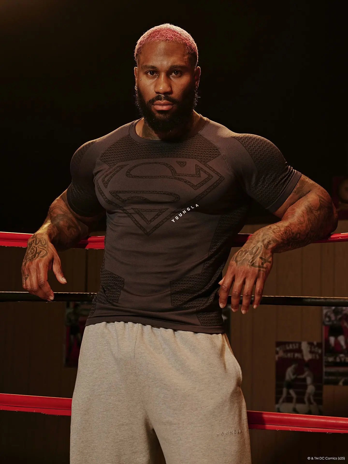 Summer new Men's Tight T-shirt Jogger YA Sports Fitness Ice sensation Tight-fitting Running Training Speed Dry Short sleeves