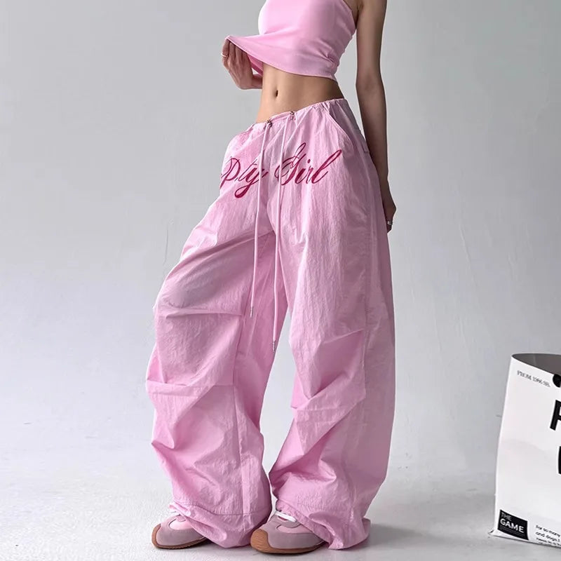 Women's Embroidered Cargo Pants