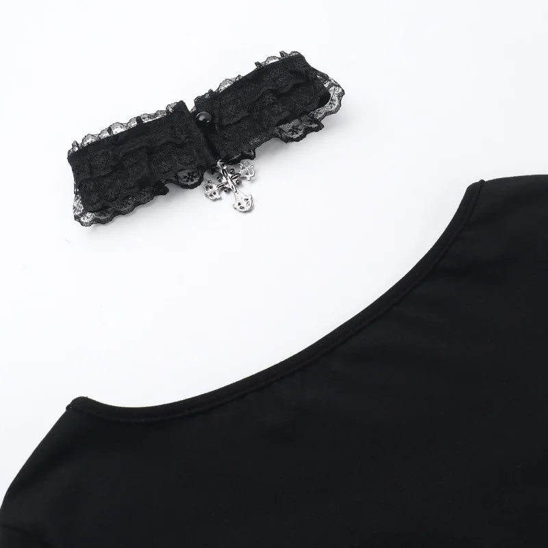 Women's Gothic Lace Long Sleeve Top