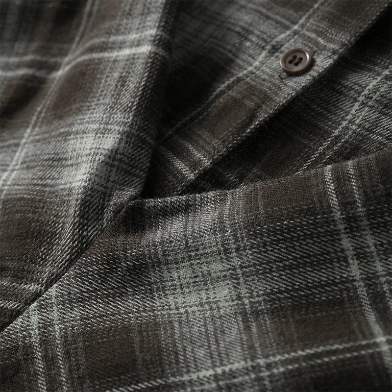 Women's Plaid Button-Up Blouse