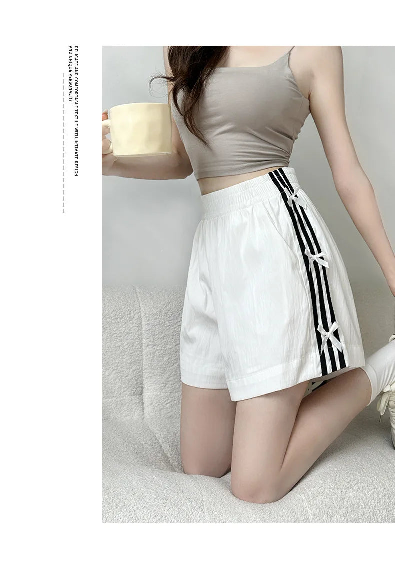 Women's Oversized Striped Shorts