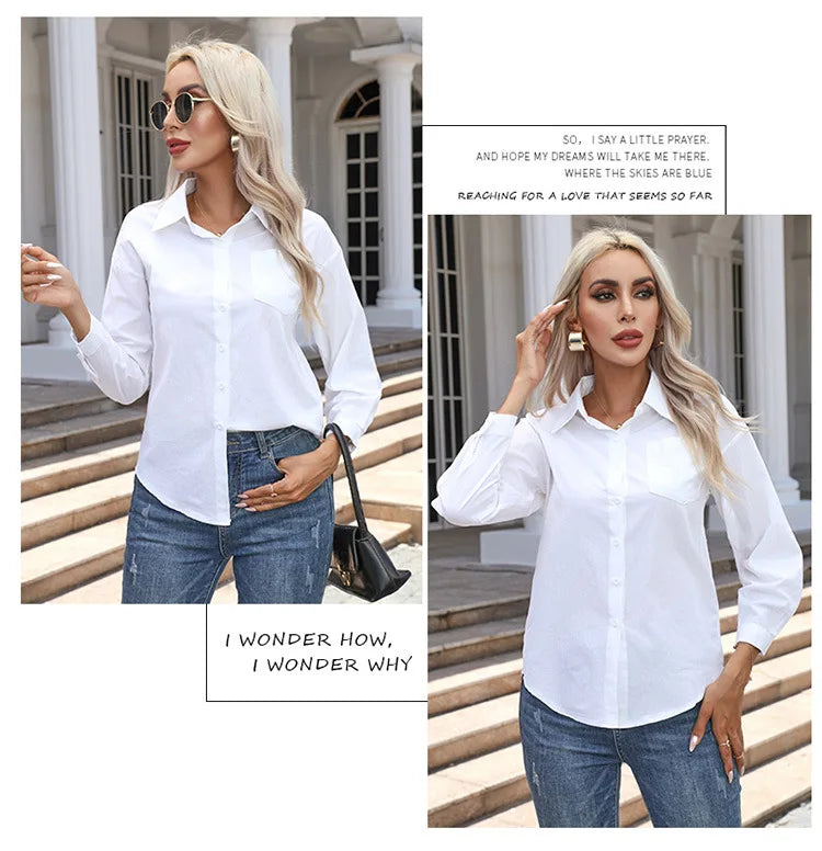 Women's Cotton Long Sleeve Shirt