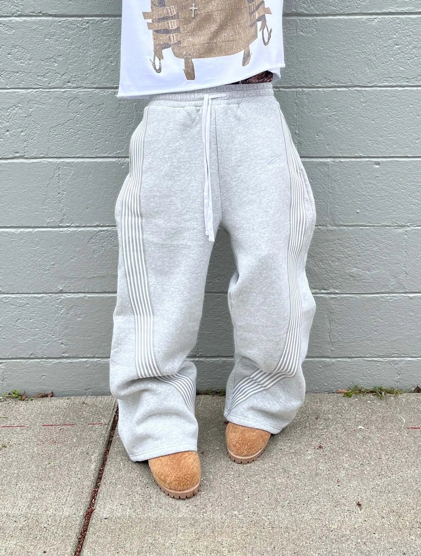 Retro Vintage 2025 New Baggy Pants Fashion Women Straight Loose Trend Brand Jogging Pant Casual Harajuku Men's Hip Hop Trousers