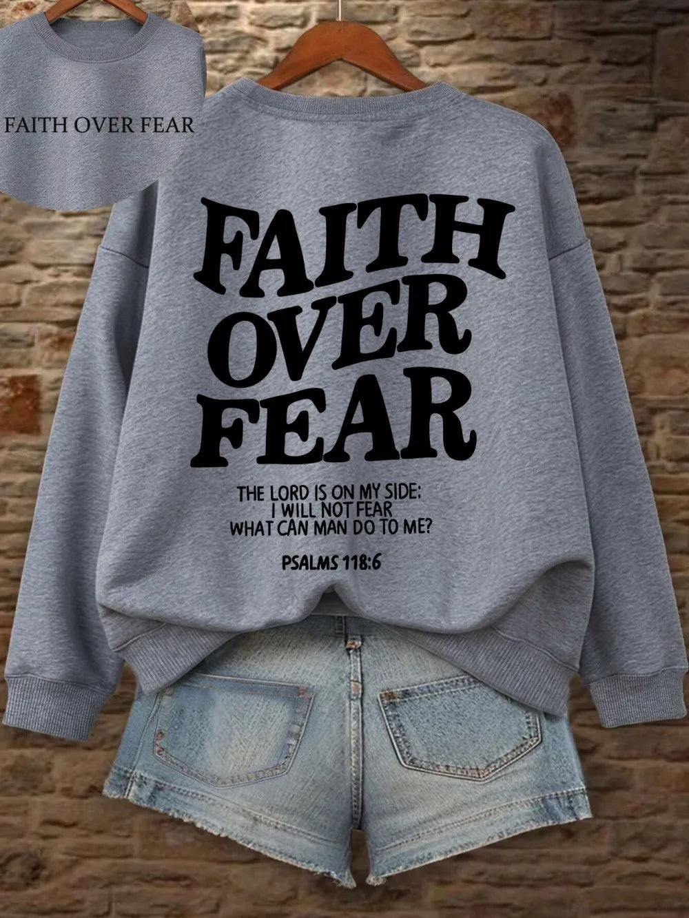 Women's Faith Over Fear Hoodie