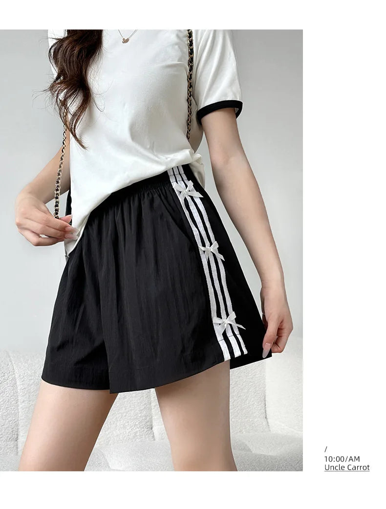 Women's Oversized Striped Shorts