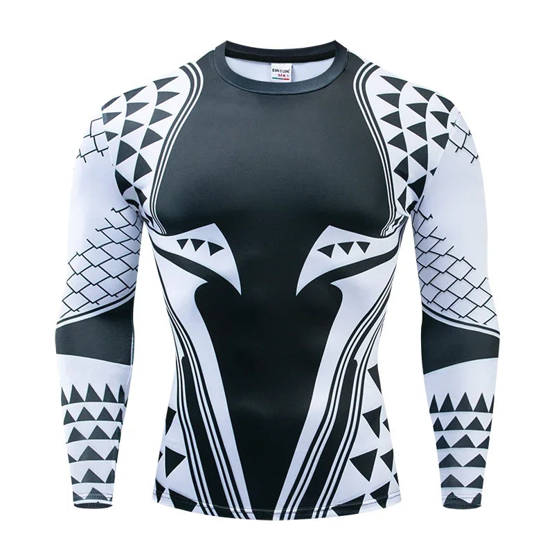 Men's 3D Printed Compression Shirt