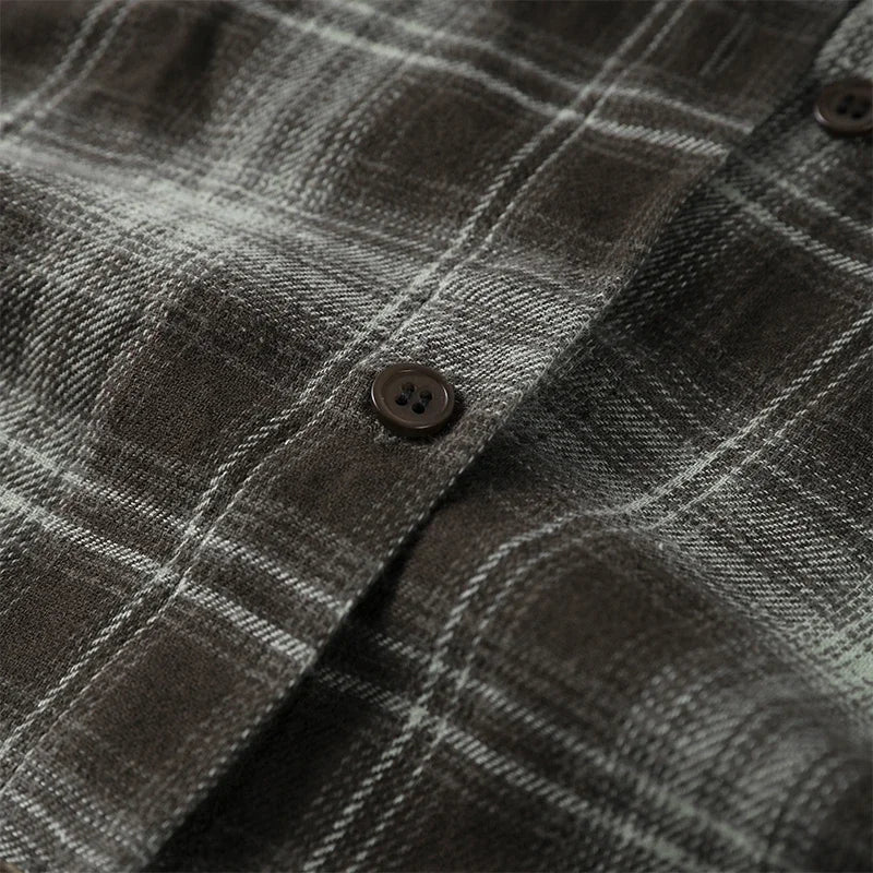 Women's Plaid Button-Up Blouse