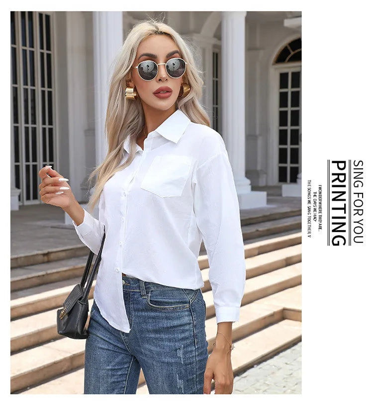 Women's Cotton Long Sleeve Shirt