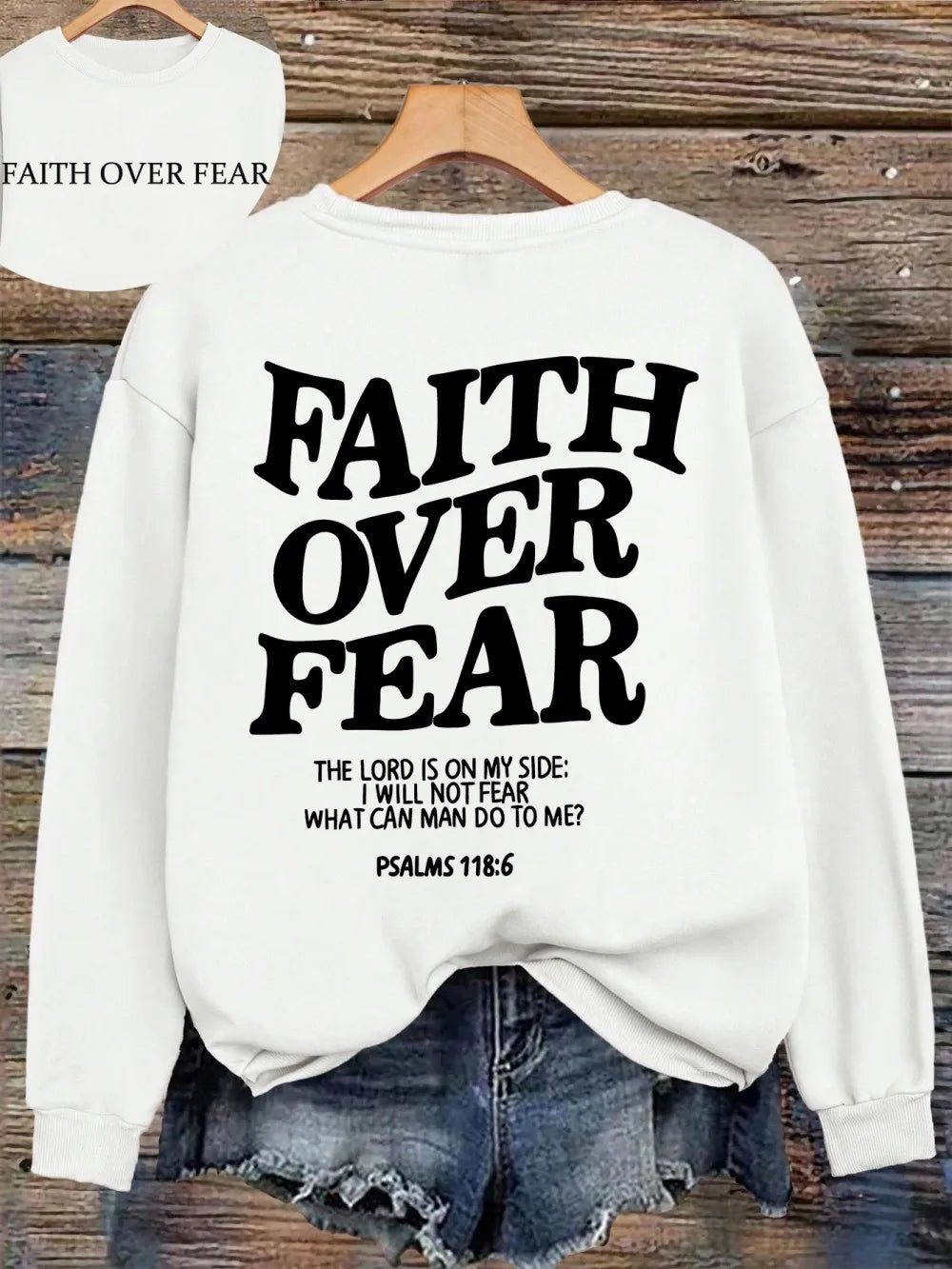 Women's Faith Over Fear Hoodie