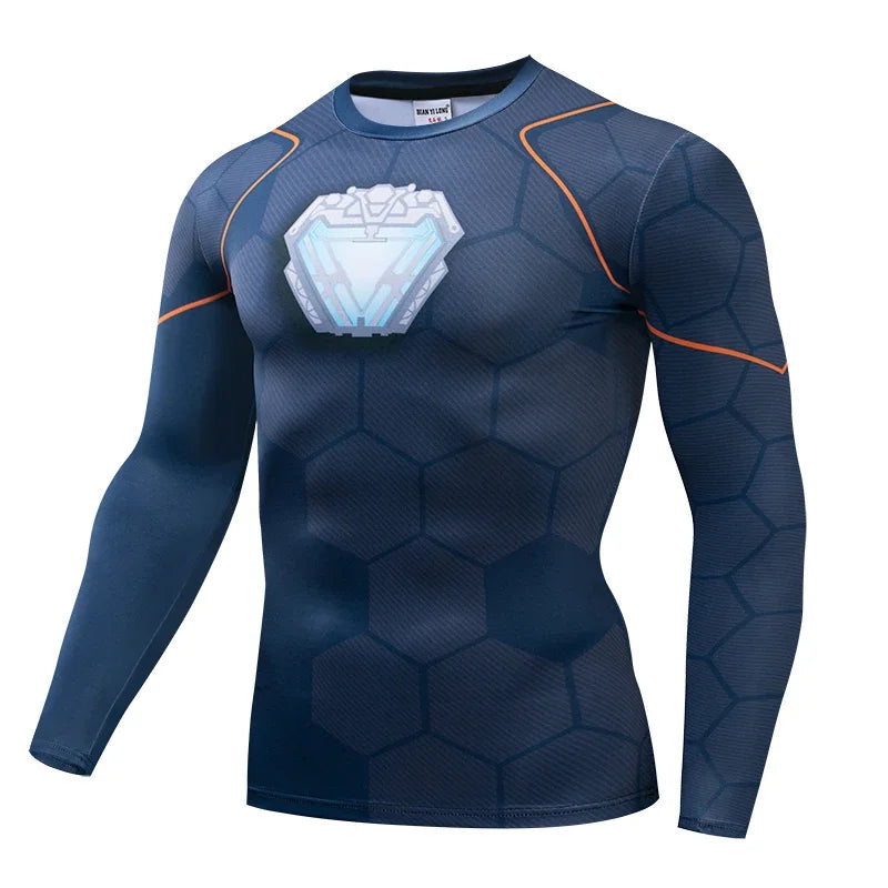 Men's 3D Printed Compression Shirt