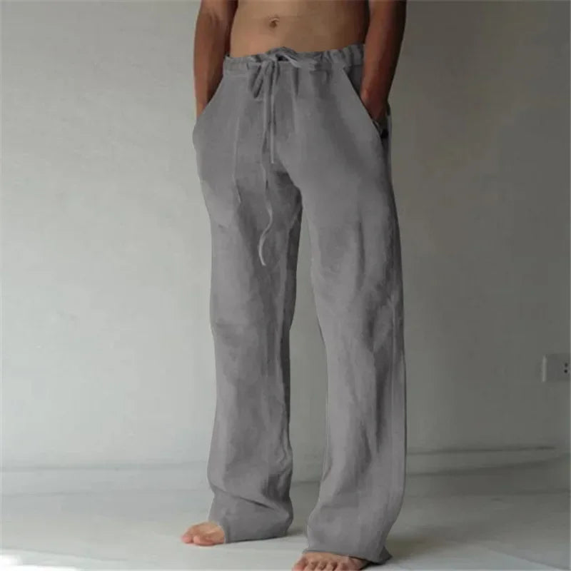 Men's Cotton Linen Casual Pants