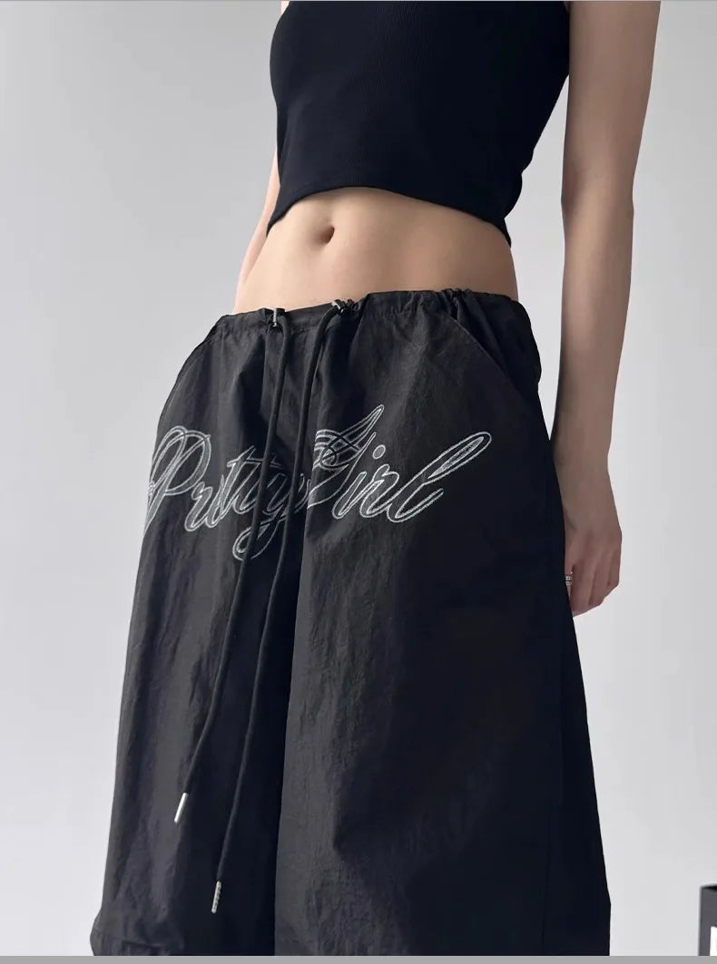 Women's Embroidered Cargo Pants