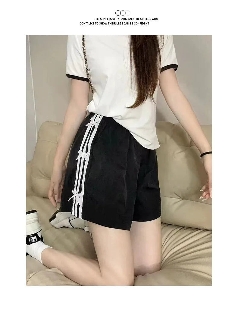 Women's Oversized Striped Shorts