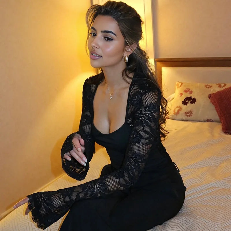 Women's Lace Crop Top