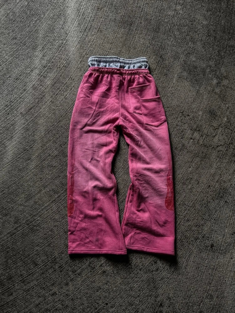 Unisex Embroidered Casual Pants