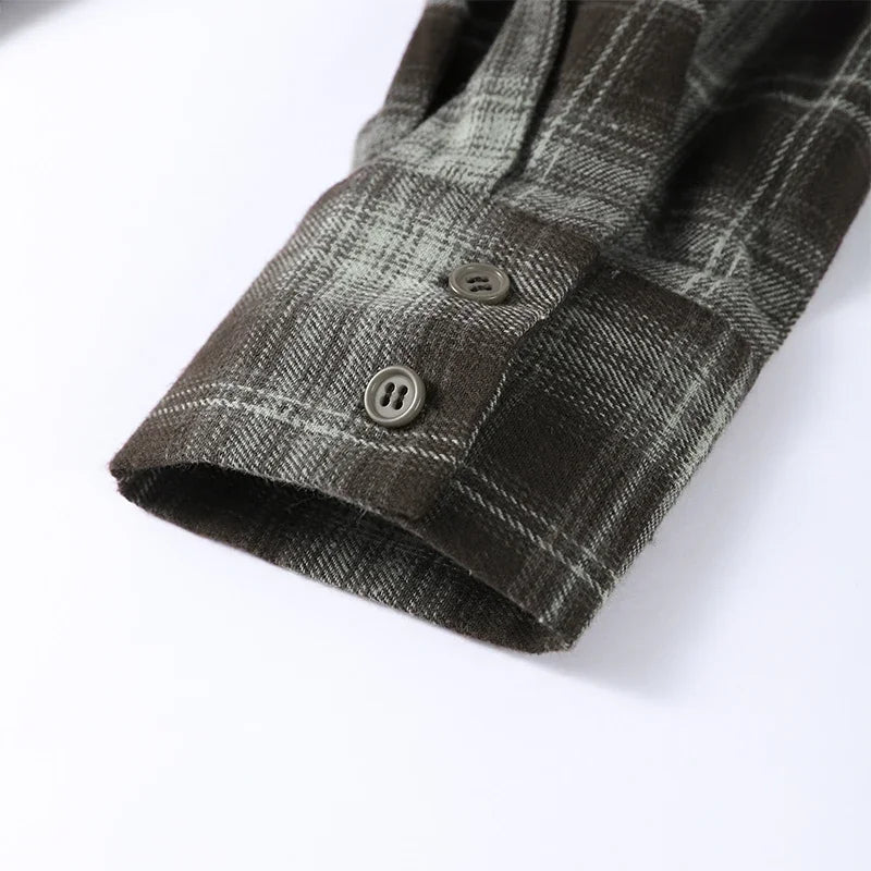 Women's Plaid Button-Up Blouse