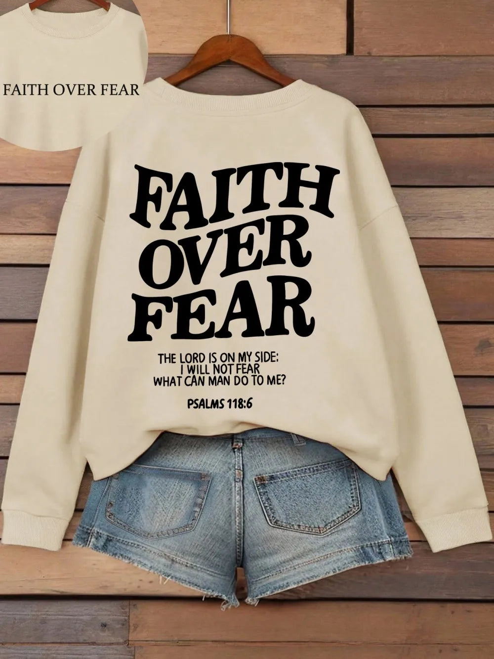 Women's Faith Over Fear Hoodie