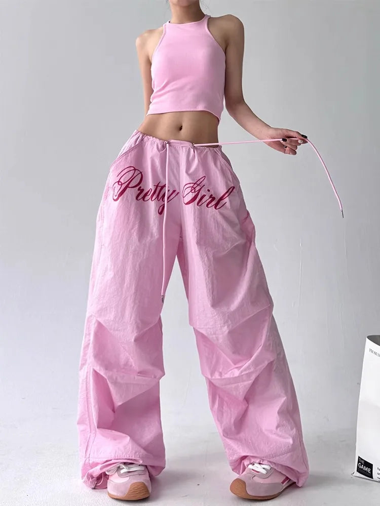 Women's Embroidered Cargo Pants