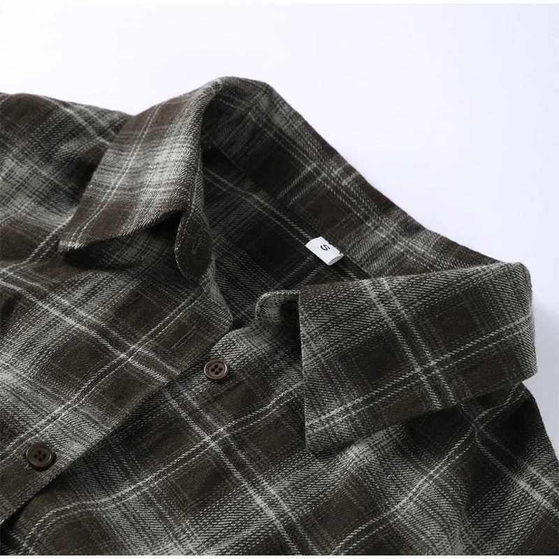 Women's Plaid Button-Up Blouse