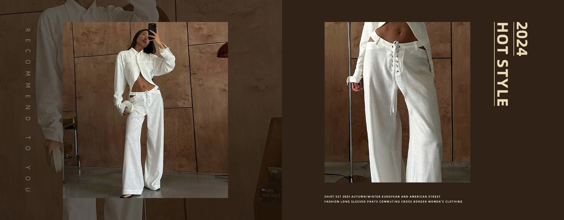 Women's White Crop Shirt