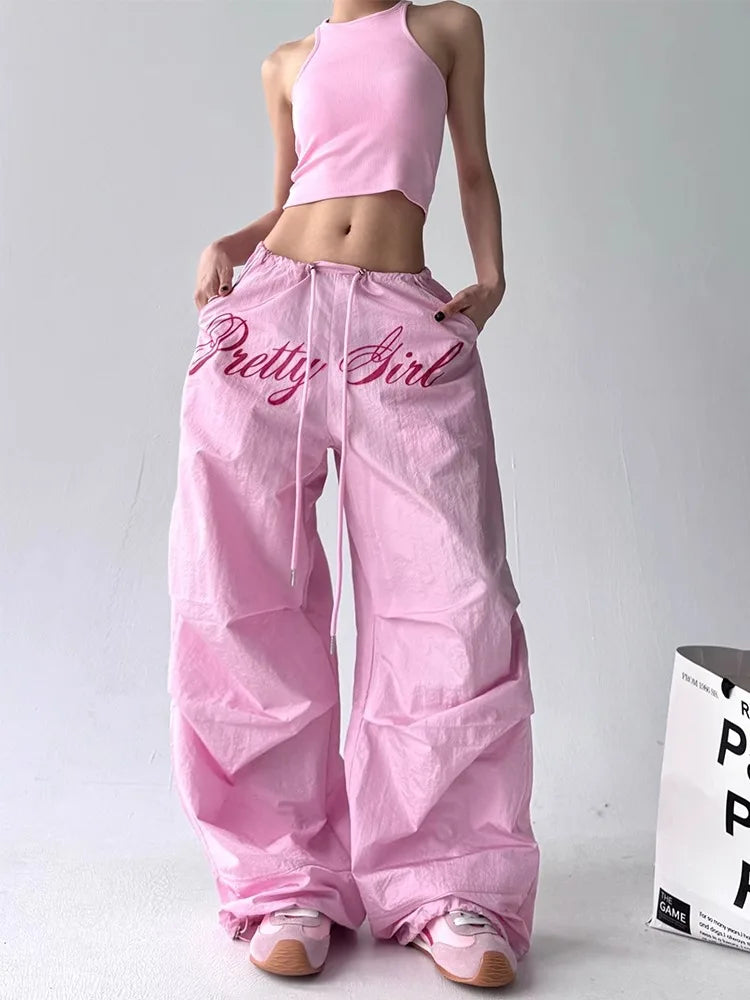 Women's Embroidered Cargo Pants