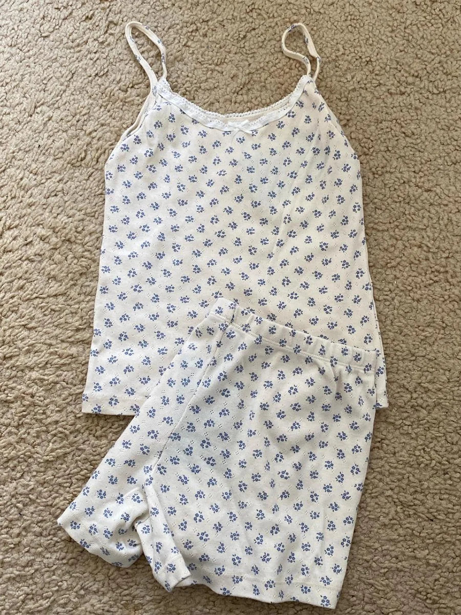 Strawberry Vest Shorts 2 Pieces Set Woman Eyelet Bow Slim Tank Top with Elastic Waist Patchwork Straight Short Pant Sweet Sets