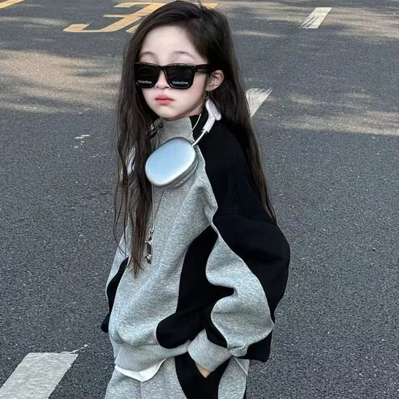 Girls' 2-Piece Tracksuit Set