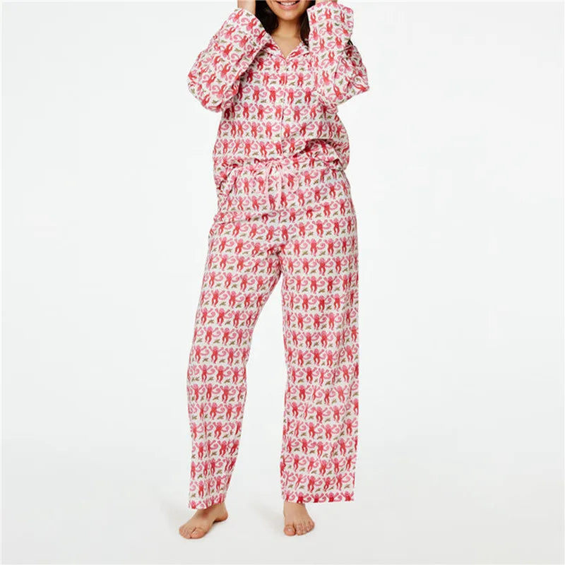 Monkey Print Pajama Set