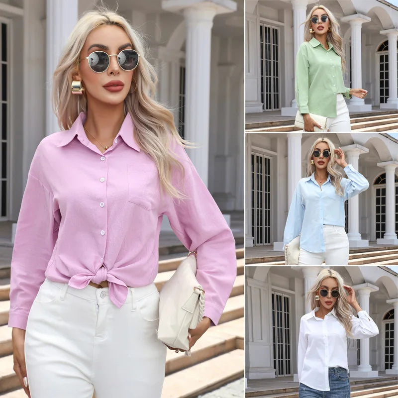 Women's Cotton Long Sleeve Shirt