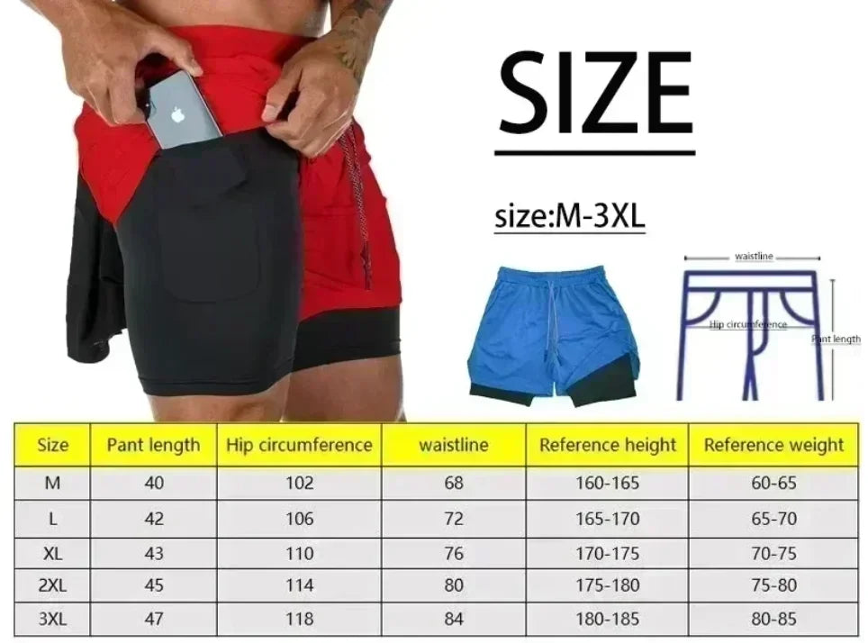 Men's 2-in-1 Running Shorts