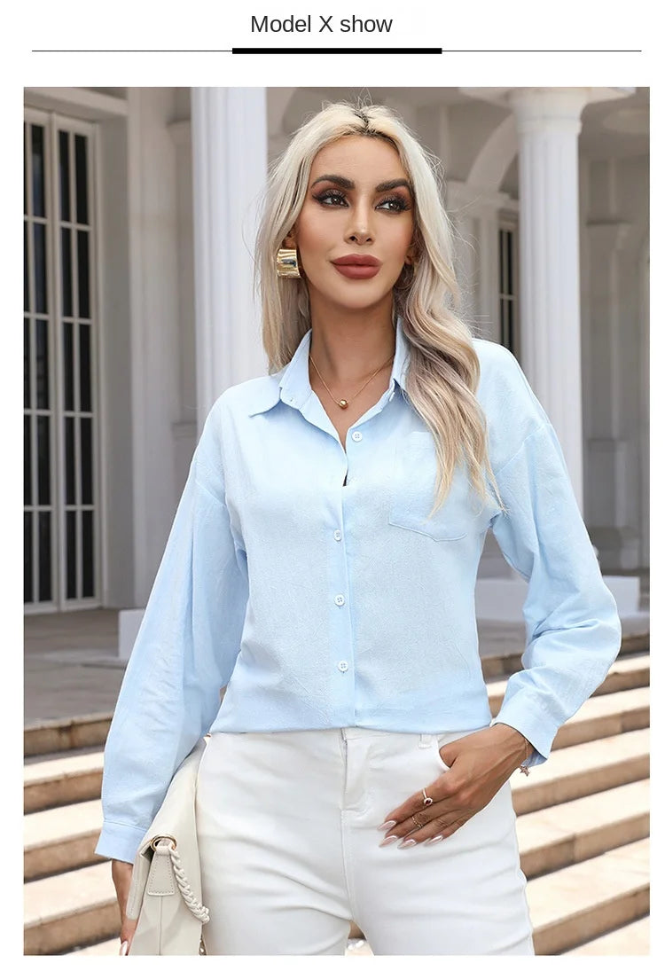 Women's Cotton Long Sleeve Shirt
