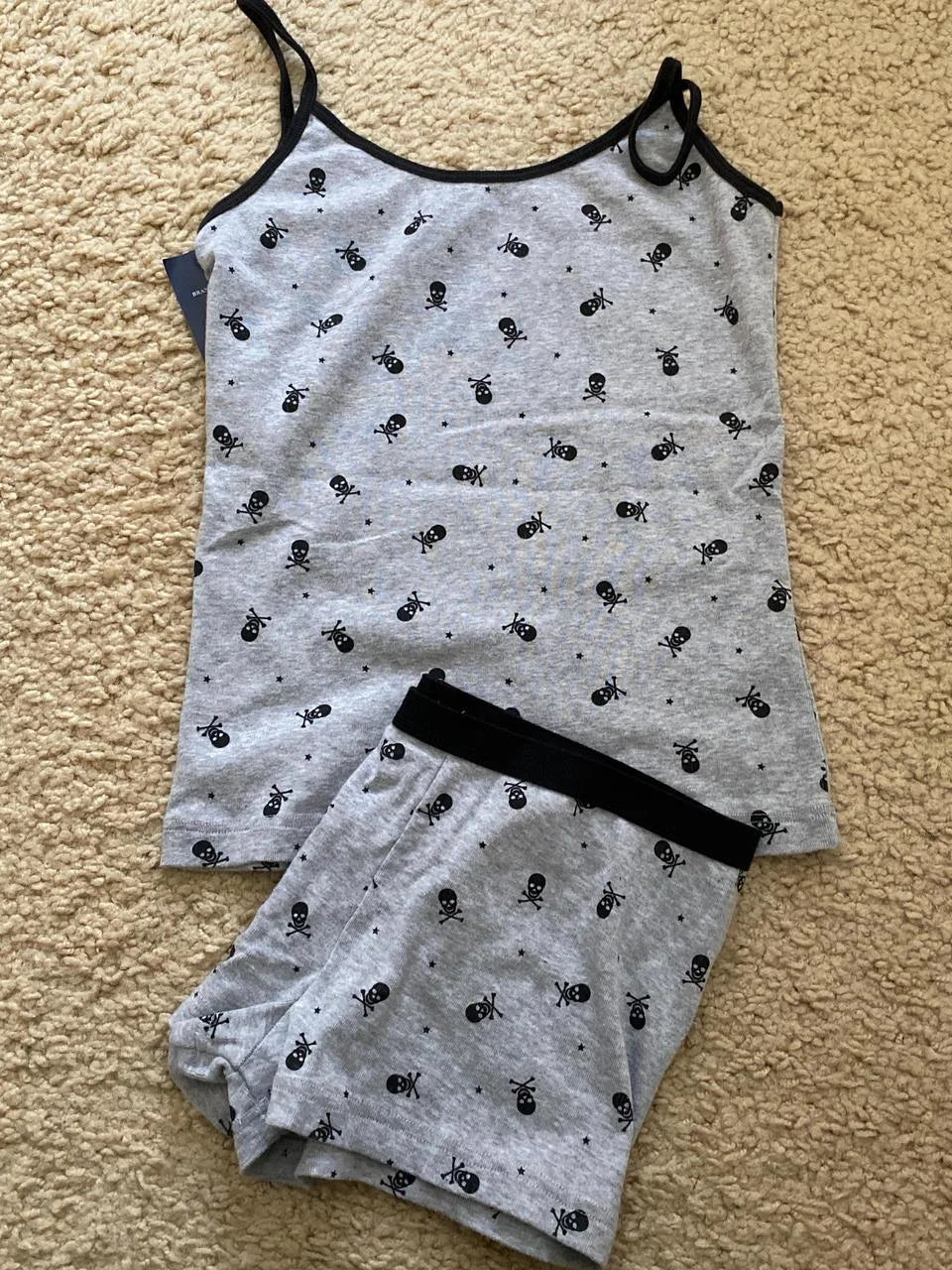 Strawberry Vest Shorts 2 Pieces Set Woman Eyelet Bow Slim Tank Top with Elastic Waist Patchwork Straight Short Pant Sweet Sets