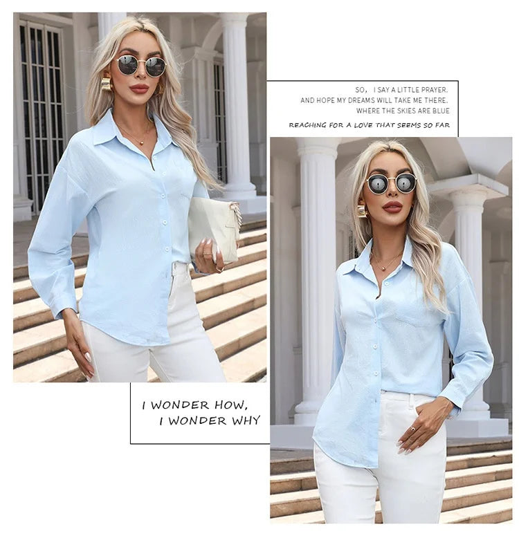 Women's Cotton Long Sleeve Shirt