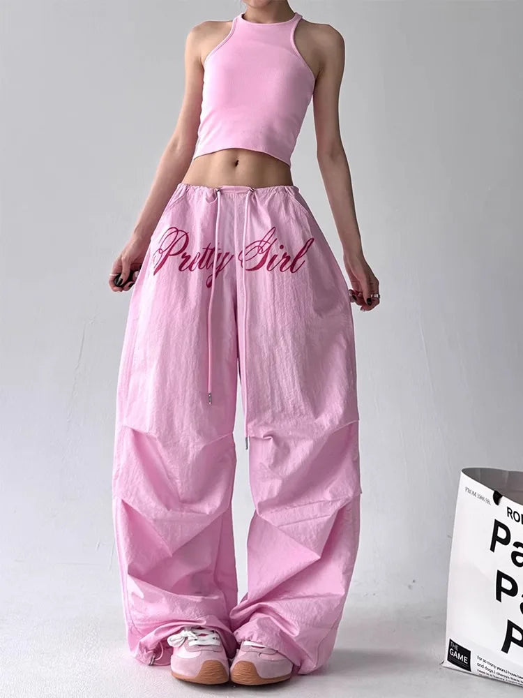 Women's Embroidered Cargo Pants