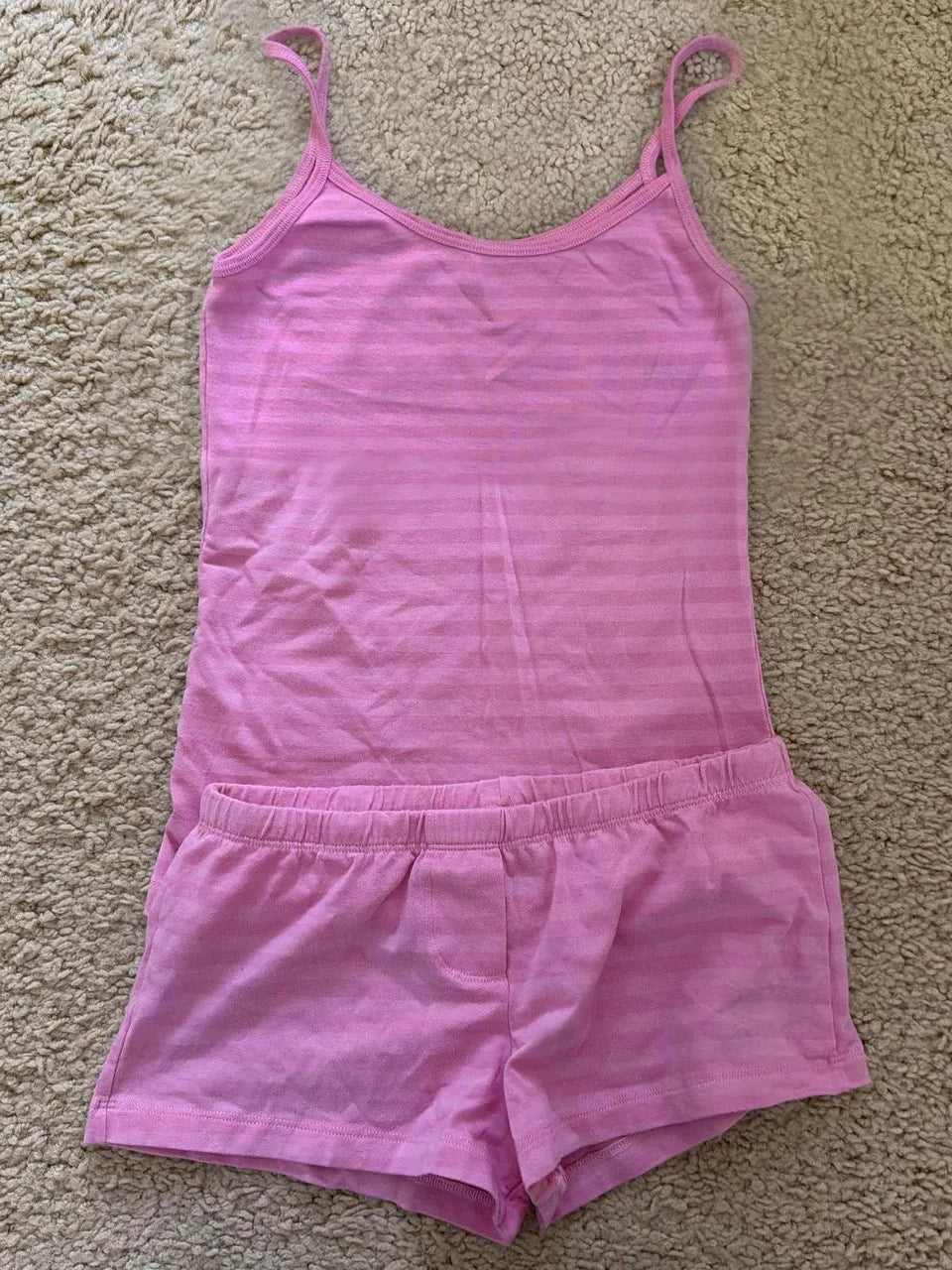 Strawberry Vest Shorts 2 Pieces Set Woman Eyelet Bow Slim Tank Top with Elastic Waist Patchwork Straight Short Pant Sweet Sets