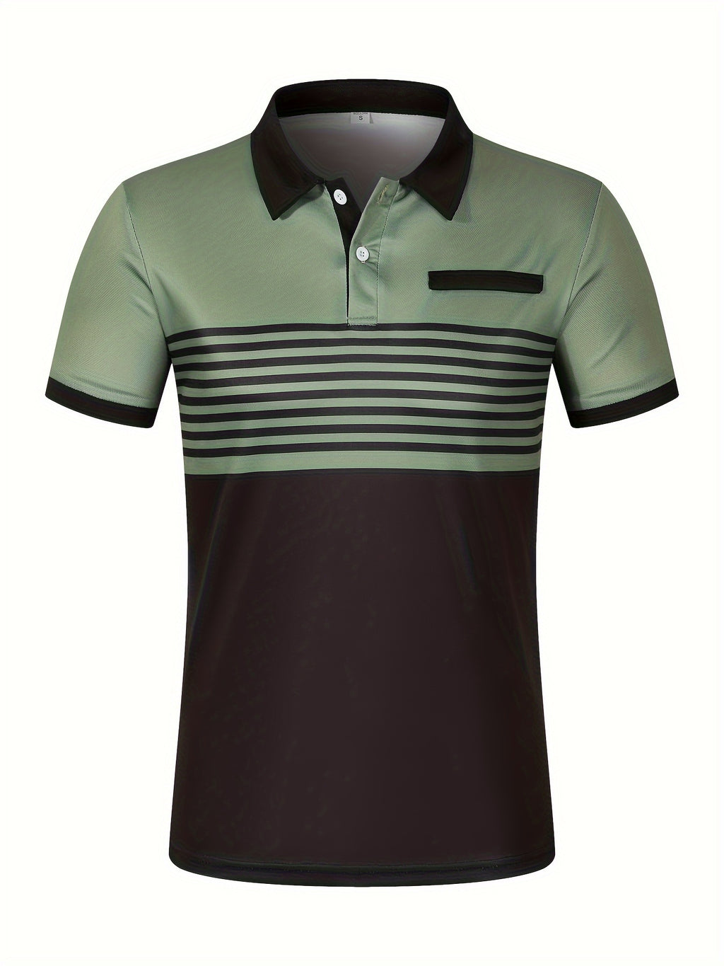 Men's Striped Golf Polo
