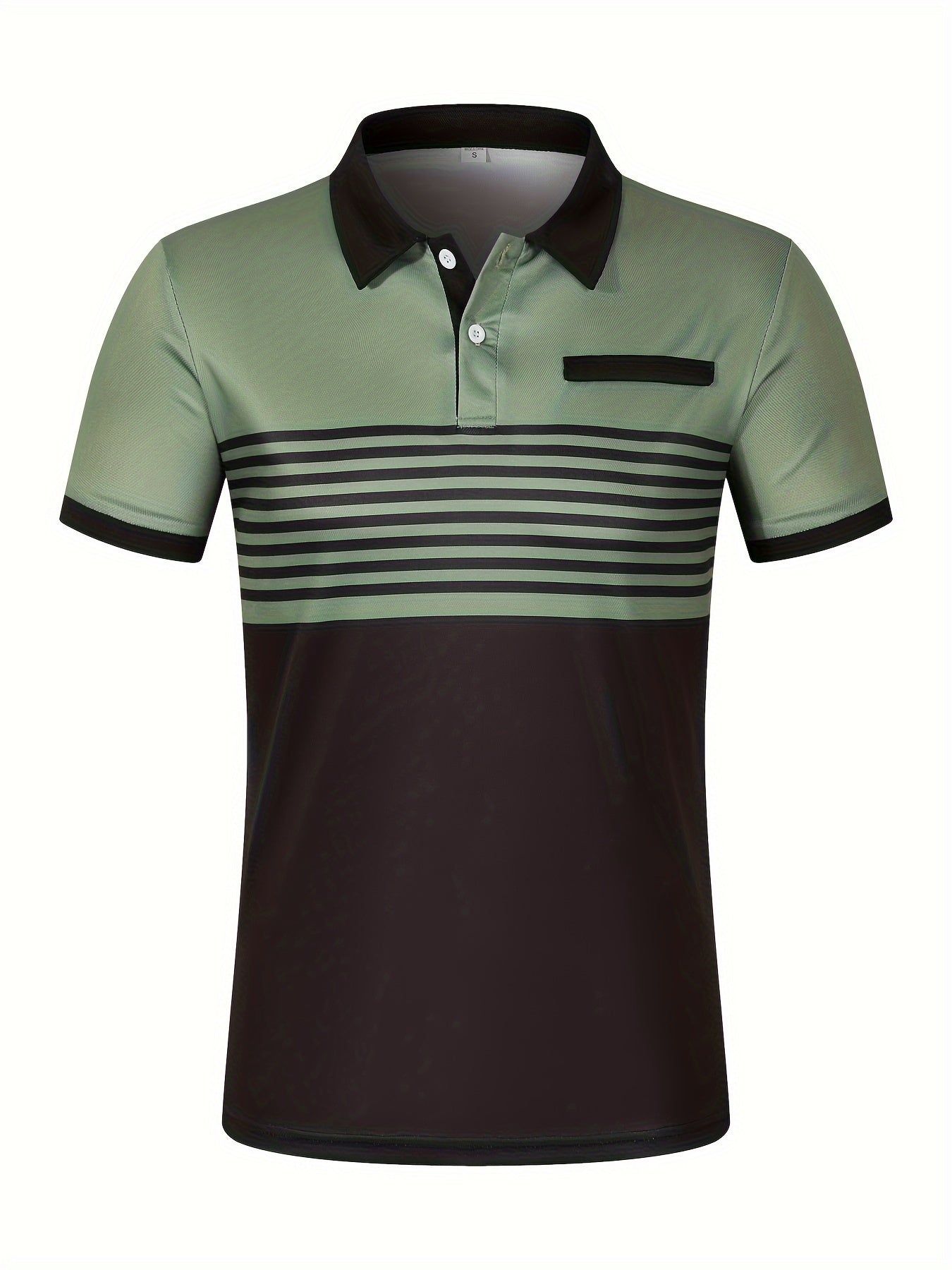 Men's Striped Golf Polo