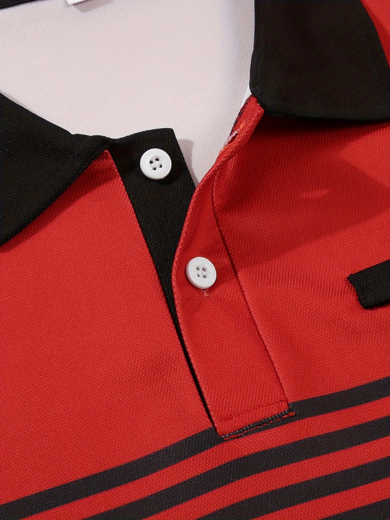 Men's Striped Golf Polo