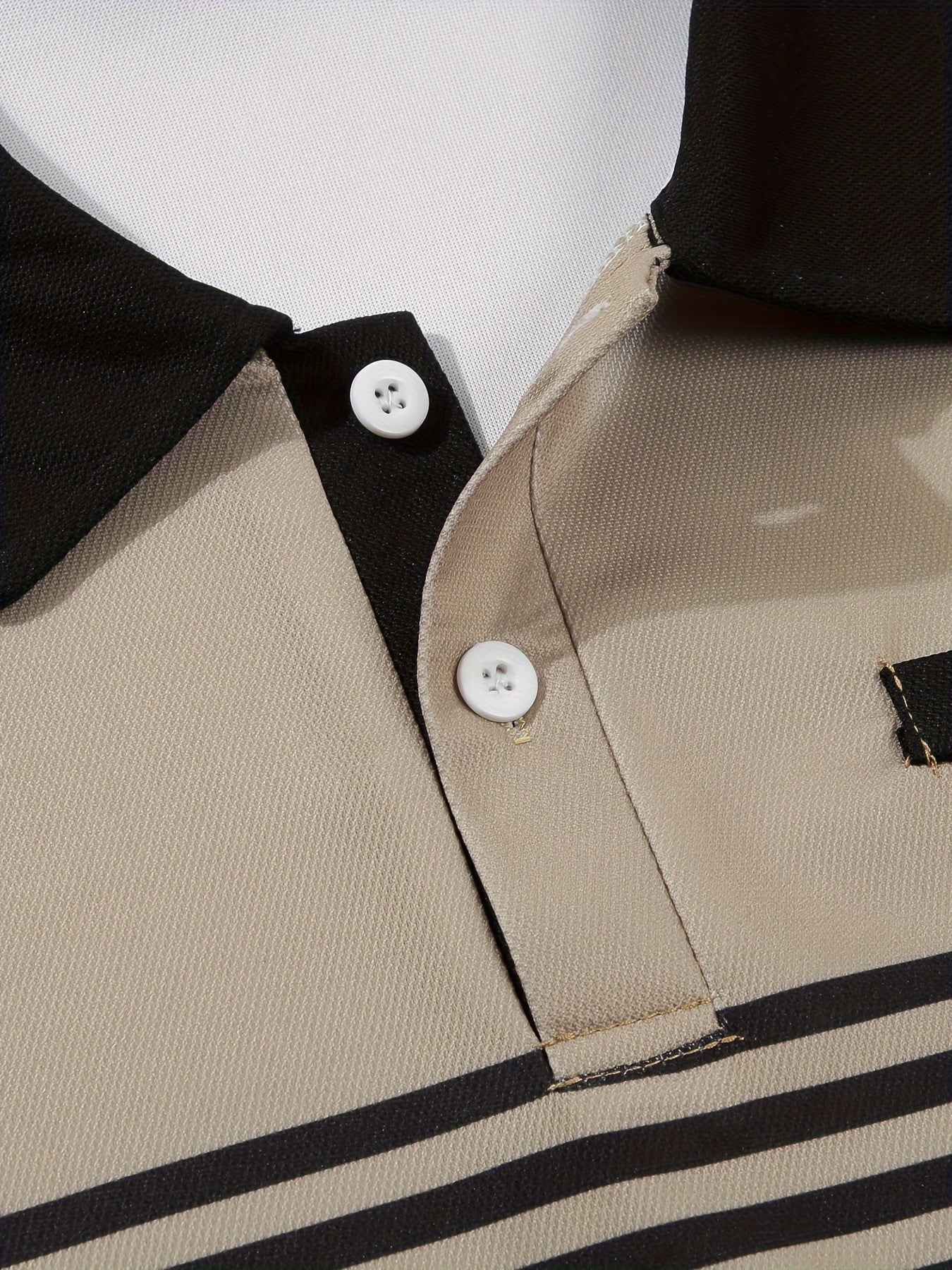 Men's Striped Golf Polo