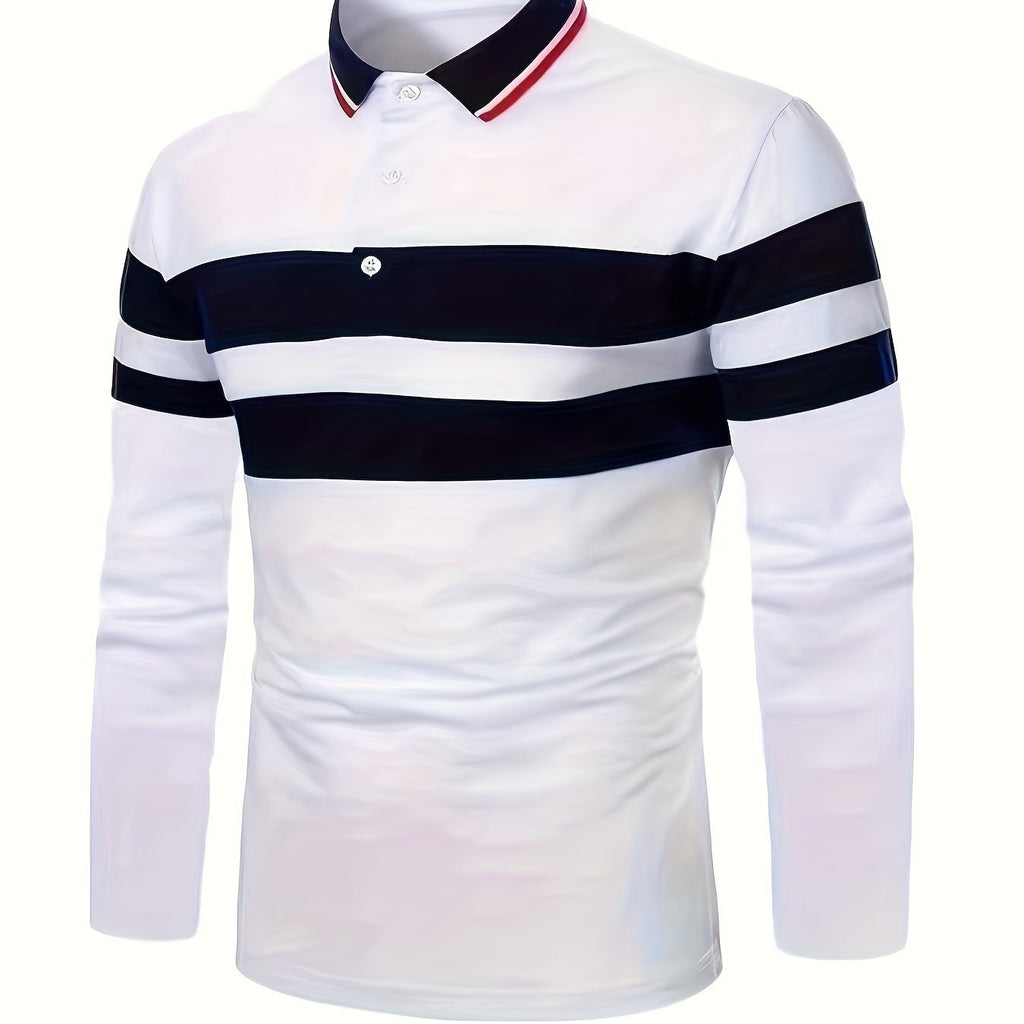 Men's Striped Polo Shirt