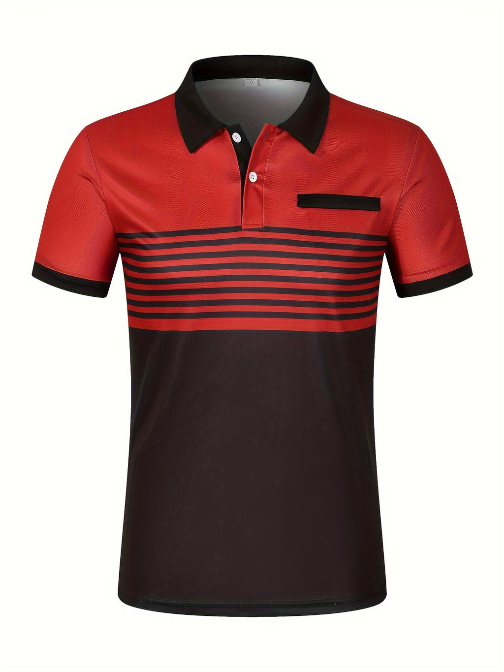 Men's Striped Golf Polo