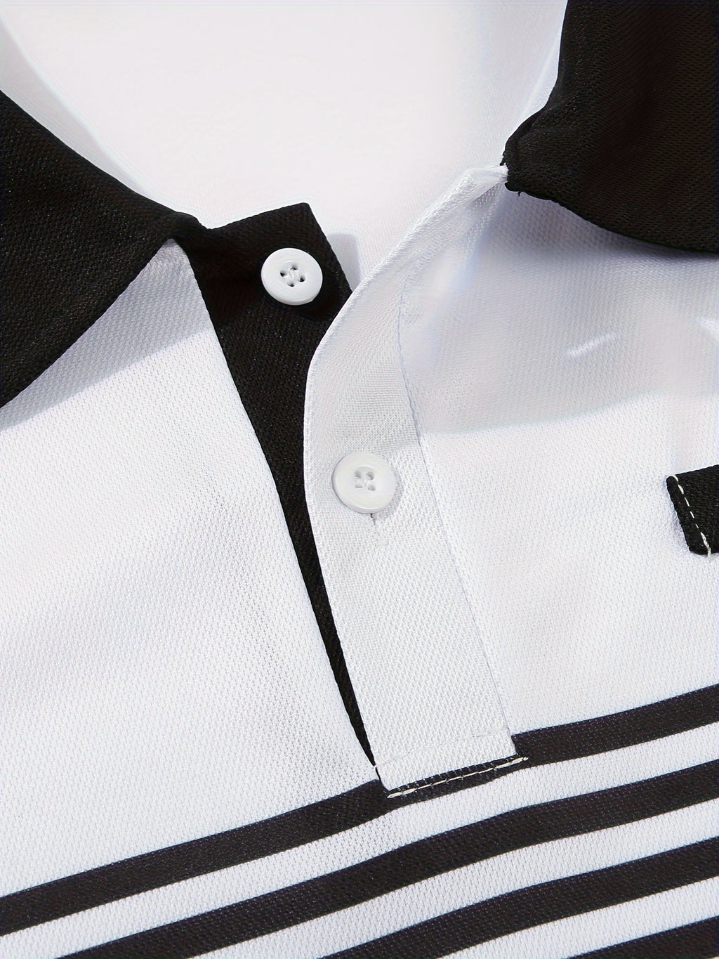 Men's Striped Golf Polo