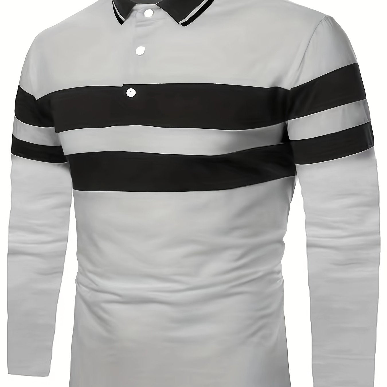 Men's Striped Polo Shirt